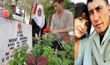 Hollandalı Bernadette şehit nişanlısının mezarını ziyaret etti