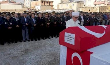 Şehit askere memleketinde son görev