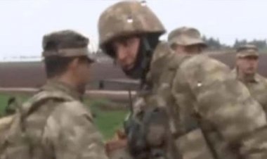 Şehit Enes Sarıaslan, Afrin'e giderken böyle görüntülenmişti