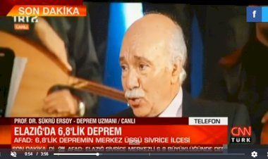 Elazığ depremini uzmanlar böyle yorumladı..
