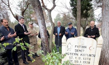 Şehit asker şehadetinin yıl dönümünde anıldı