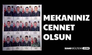 Çığ Düşmesi Şehit Olan Jandarma ve Korucularımızın İsim ve Memleketleri