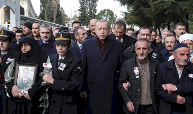 Çığ şehitlerine veda! Cumhurbaşkanı Erdoğan şehit cenazesine katıldı