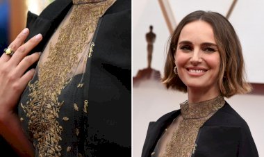 Natalie Portman Oscar'a aday gösterilmeyen kadın yönetmenlerin ismini kıyafetine taşıdı