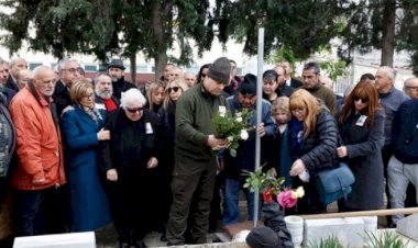Şehit Ecvet Yusuf, kendi mezarına defnedildi