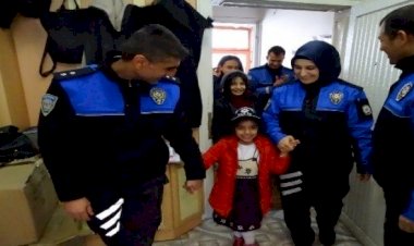 Şehit kızına doğum günü sürprizi
