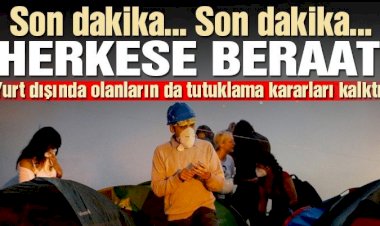 Gezi davasında karar: 9 sanık beraat etti! 7 sanığın dosyası ayrıldı