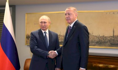 Erdoğan’ın gazetecilere gösterdiği resim Putin'in zoruna gitti