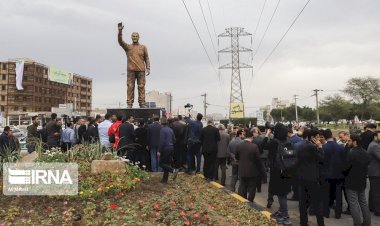 Ahvaz’da General  Süleymani heykelinin açılışından kareler