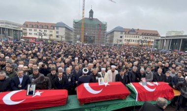 Almanya’daki saldırıda öldürülen Türkler için son görev