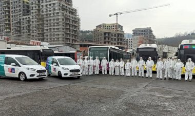 İstanbul'da belediye otobüslerine  dezenfektasyon uygulanacak