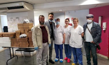 Türk fırınından koronavirüsle savaşan Fransız sağlık çalışanlarına 'ücretsiz Türk pidesi' desteği