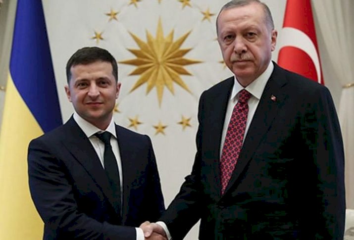 Cumhurbaşkanı Erdoğan, Ukrayna Cumhurbaşkanı Volodımır Zelenskiy  ile  telefonda konuştu