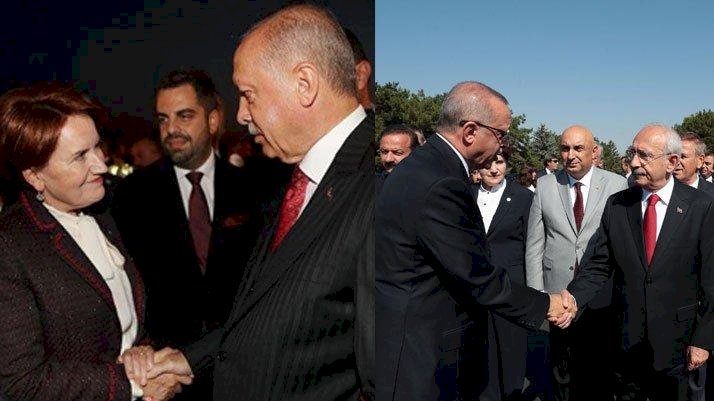 Akşener ve Erdoğan resepsiyonda ne konuştu?