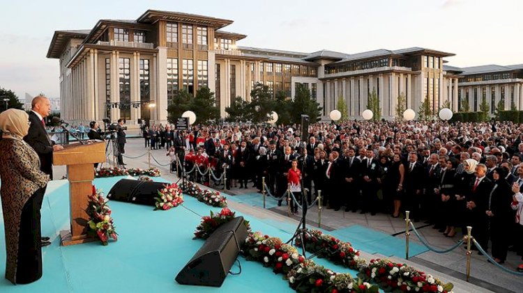 Cumhurbaşkanlığı Külliyesi'nde 30 Ağustos Zafer Bayramı resepsiyonu