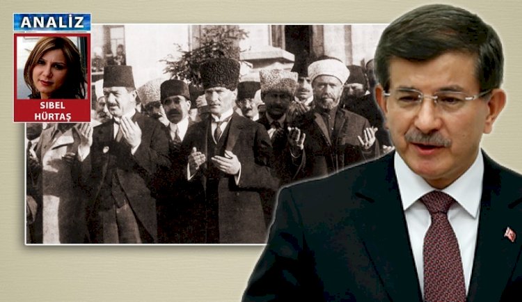 Atatürk'ün fotoğrafı ve Davutoğlu'nun gözyaşları