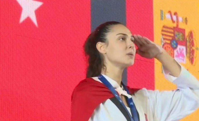 Taekwondo'da İrem Yaman, Türkiye'ye gurur yaşattı.