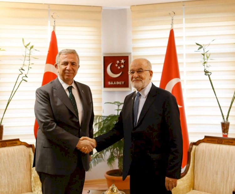 Karamollaoğlu, Mansur Yavaş’ı kabul etti
