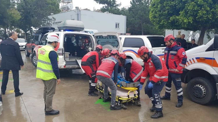 Port Akdeniz’de hortum tatbikatı