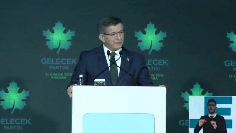Ahmet Davutoğlu, Gelecek Partisi'nin tanıtımı gerçekleştirdi