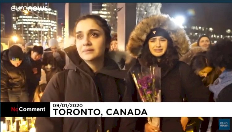 Kanada: İran'da düşen Ukrayna uçağındaki 176 yolcu mumlarla anıldı