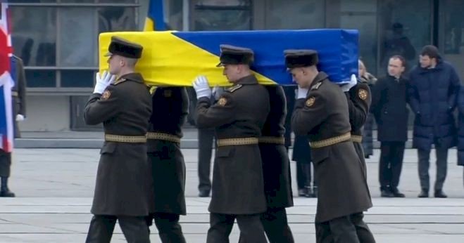 Ukrayna vatandaşlarının naaşları Kıyiv’e getirildi. 