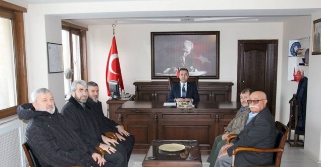 Şehit yakınları, kaymakamını ziyaret etti