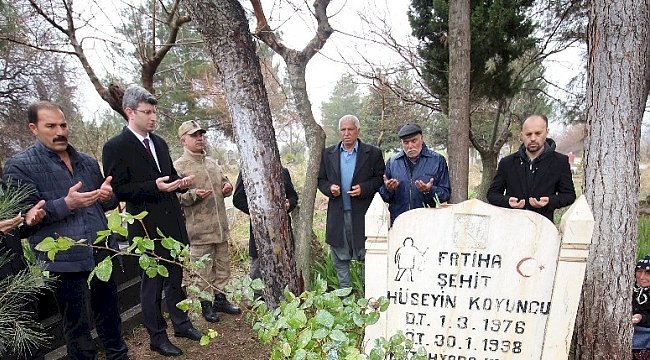 Şehit asker şehadetinin yıl dönümünde anıldı