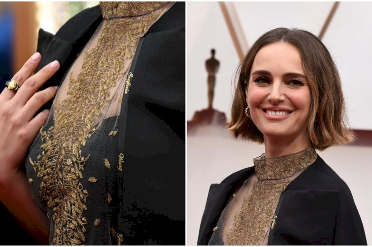 Natalie Portman Oscar'a aday gösterilmeyen kadın yönetmenlerin ismini kıyafetine taşıdı