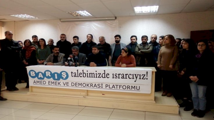 Amed Emek ve Demokrasi Platformu: Çözüm süreci tekrar başlatılsın