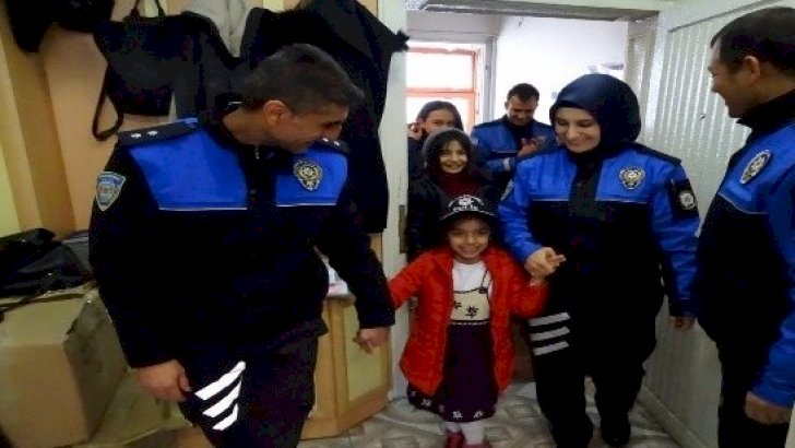Şehit kızına doğum günü sürprizi