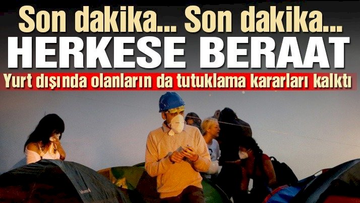 Gezi davasında karar: 9 sanık beraat etti! 7 sanığın dosyası ayrıldı