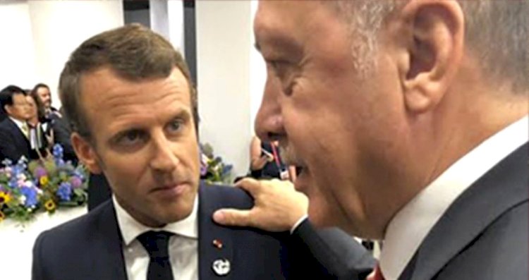 Erdoğan, Macron ile görüştü