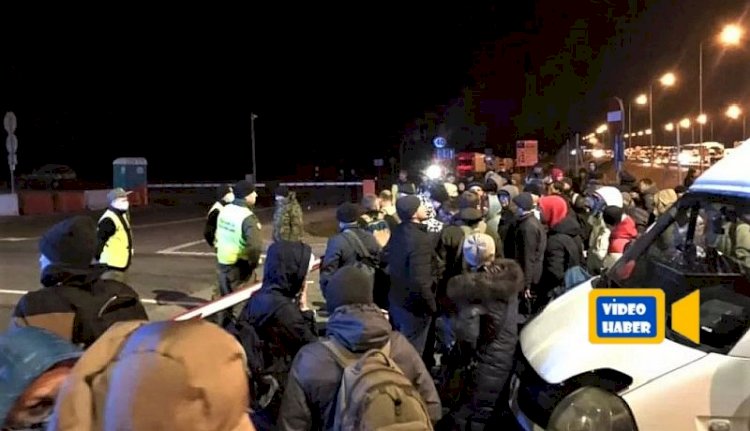 Binlerce Ukraynalı sınırları kapatmadan önce ülkeye girmeye çalıştı